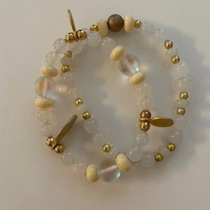 NWOT Bead Charm Bracelet (set of 2)